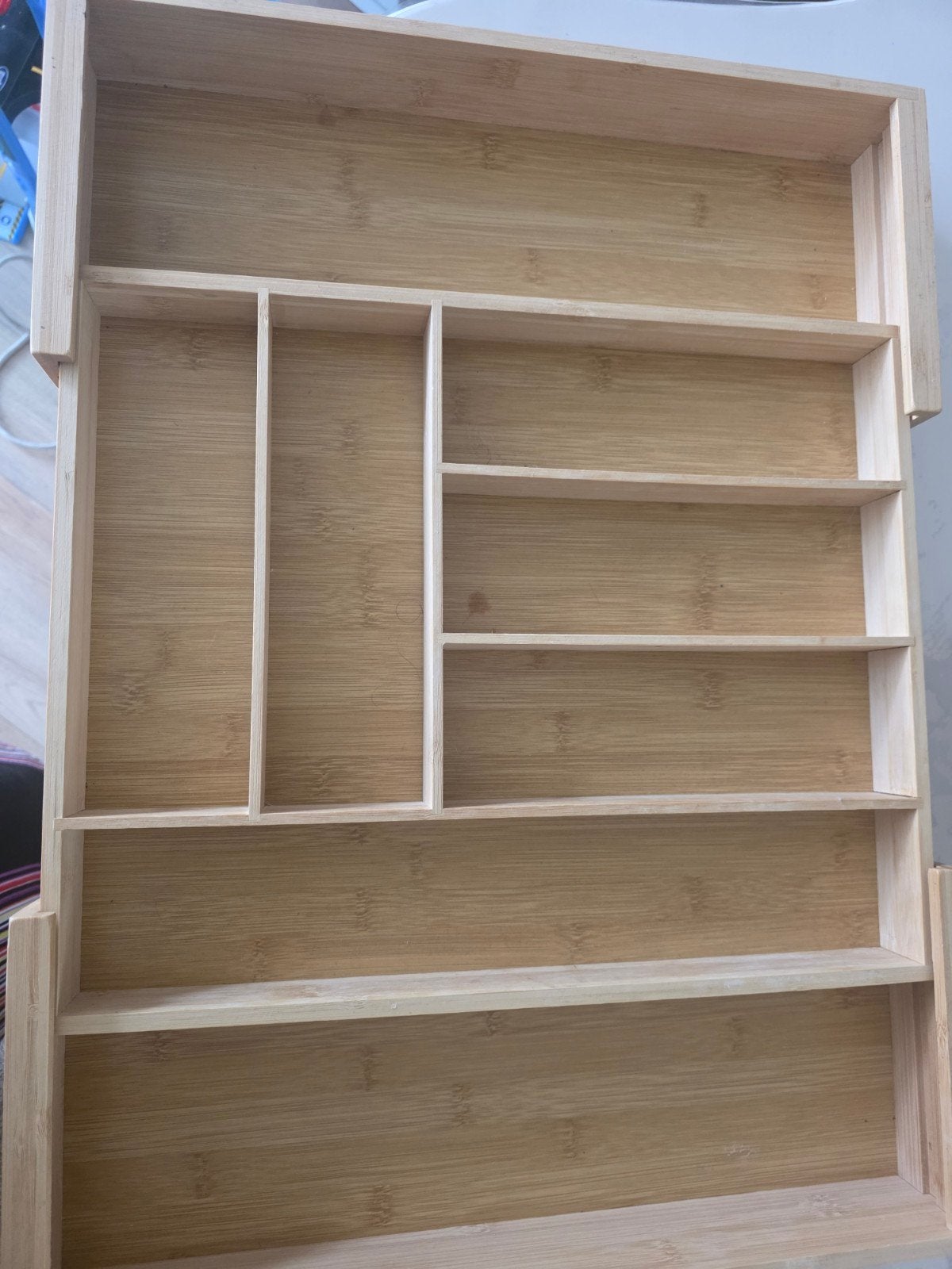 Bestek bak (hout) uitschuifbare van ikea nog nieuw, Huis en Inrichting, Ophalen of Verzenden, Nieuw, Hout