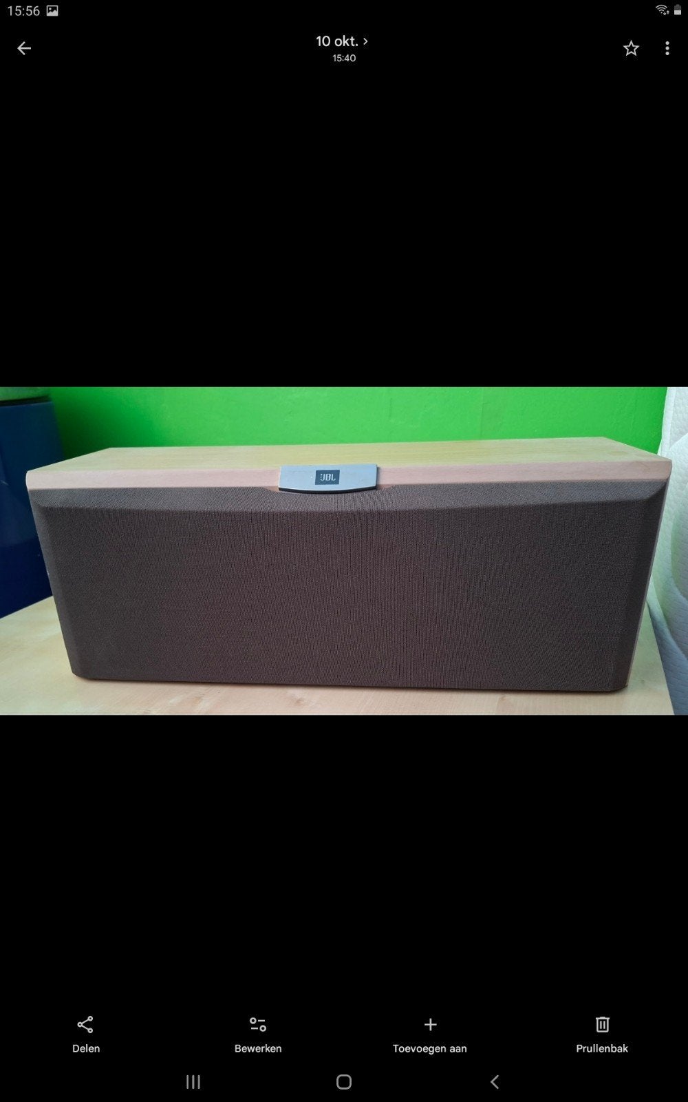 JBL Center speaker 40x14,5x15 cm (bxhxd), Ophalen, Zo goed als nieuw, Center speaker, JBL