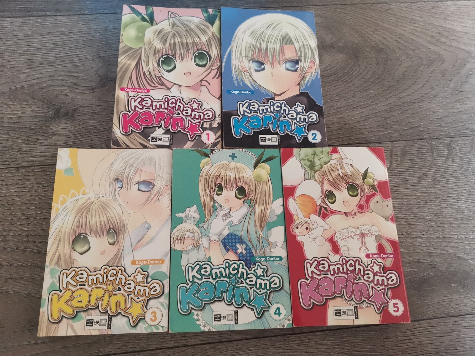 Kamichama Karin volume 1 t/m 5 DUITS manga, Ophalen of Verzenden, Zo goed als nieuw