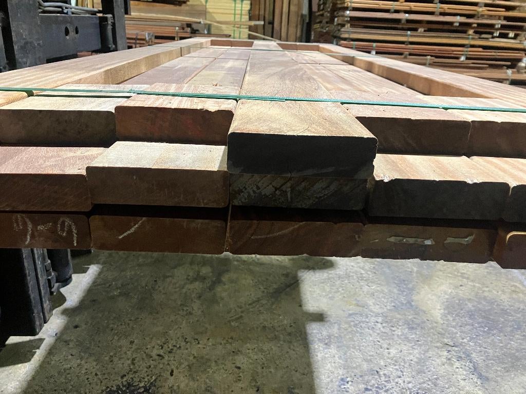 vlonderplanken-terrasplanke-planken-Hardhout-Cumaru-35x120mm, Ophalen, Nieuw, Hardhout, 250 cm of meer