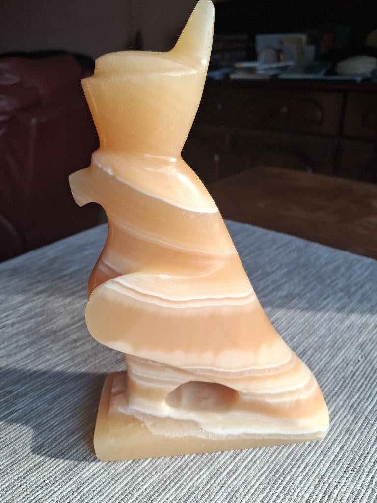 2 onyx beeldjes, Antiek en Kunst, Curiosa en Brocante, Ophalen of Verzenden
