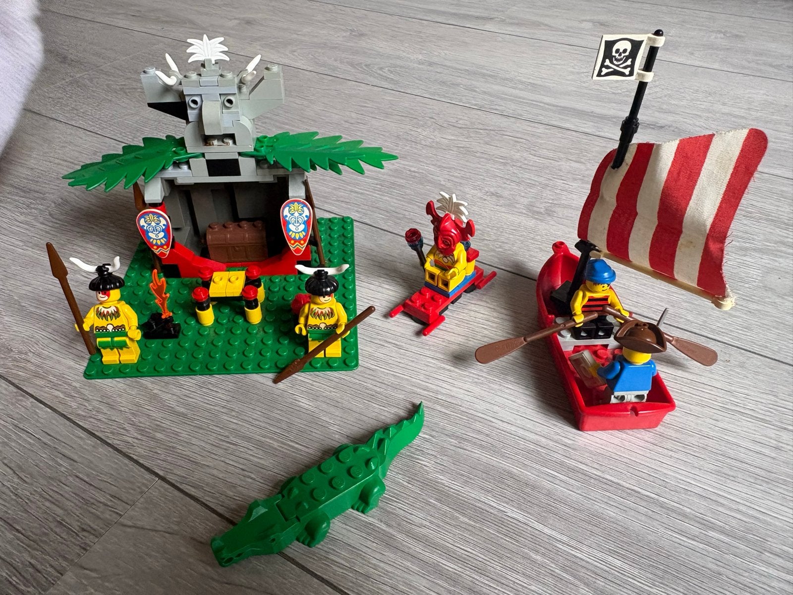 Lego Pirates Islanders set 6262 King Kahuka's Throne, Gebruikt, Lego, Compleet, Complete set