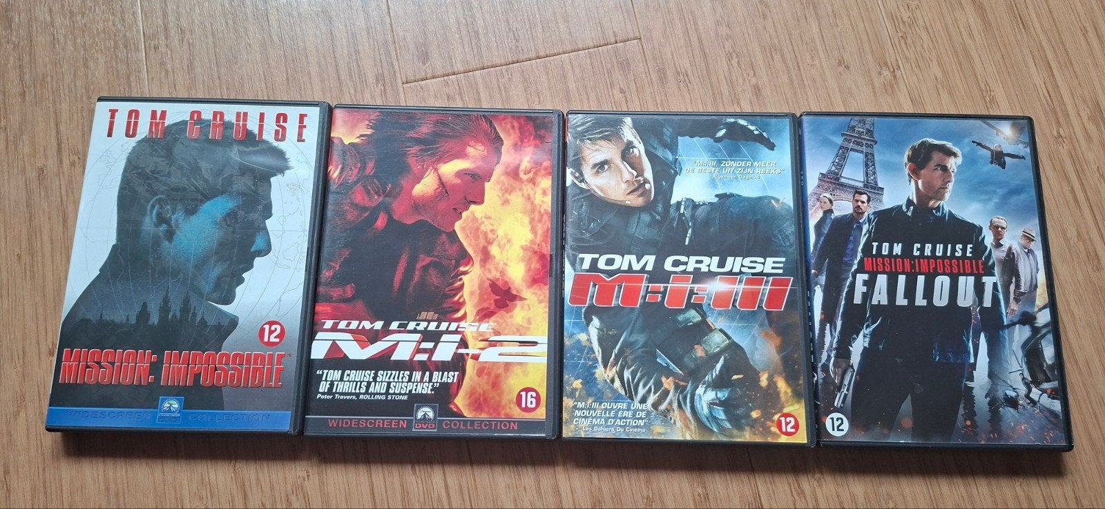 Mission: Impossible DVD Collectie (Deel 1, 2, 3, Fallout), Ophalen of Verzenden, Vanaf 12 jaar, Inclusief doosje, Gebruikt