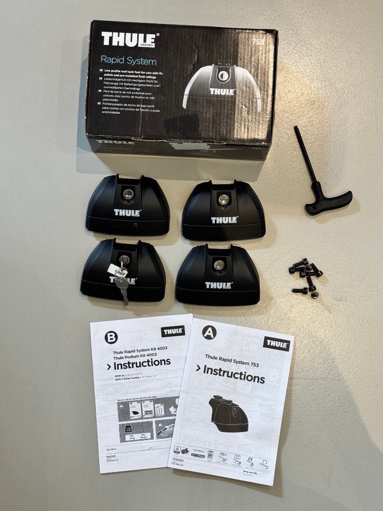 Thule Rapid System 753 en kit 4003, Auto diversen, Ophalen of Verzenden, Gebruikt