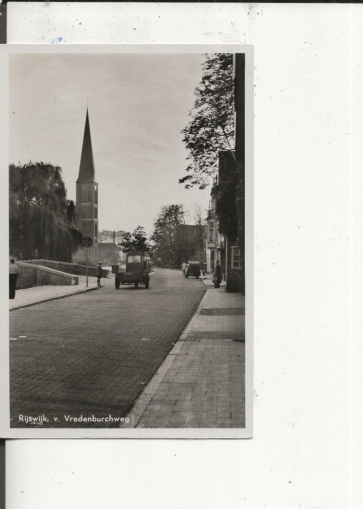Rijswijk Van Vredenburchweg J van der Hoek, Ophalen of Verzenden, 1940 tot 1960, Ongelopen, Zuid-Holland