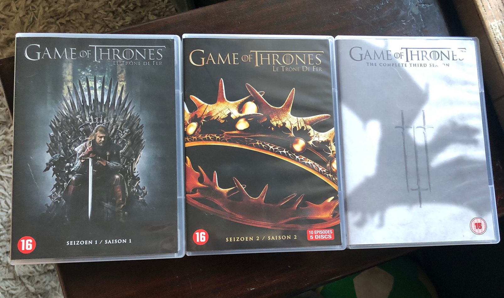 Game of Thrones Seizoen 1, 2 en 3 DVD - Zo goed als nieuw, Cd's en Dvd's, Dvd's | Tv en Series, Vanaf 16 jaar, Seizoen 1, Science Fiction en Fantasy