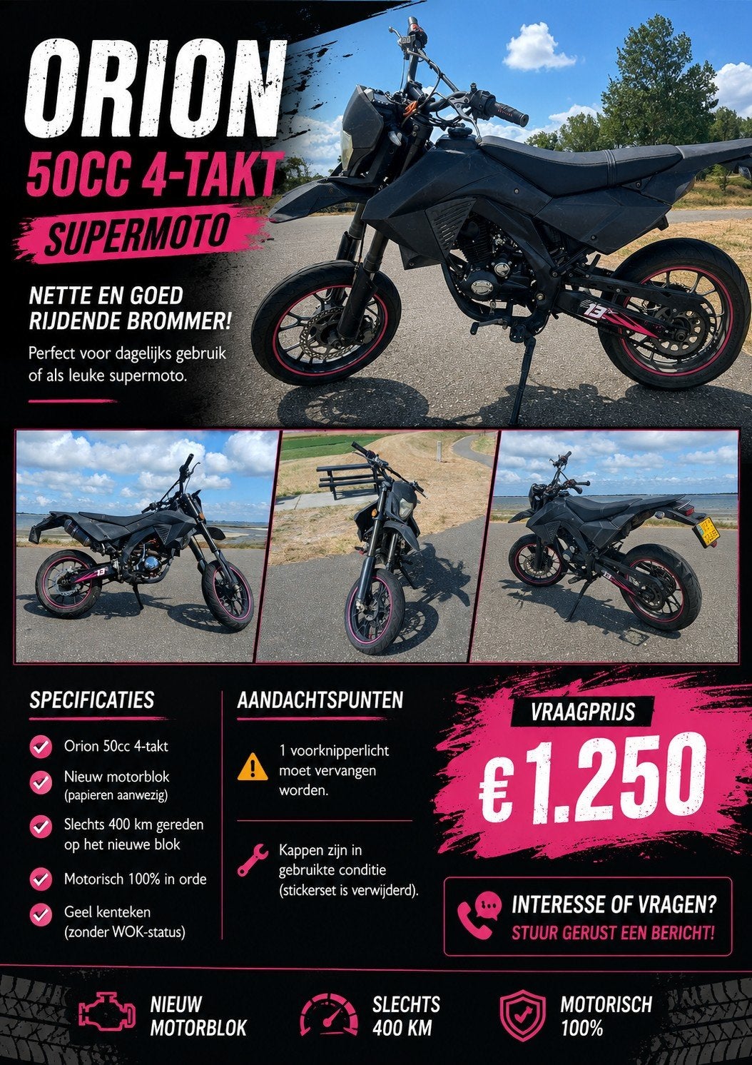 orion 50 cc, Fietsen en Brommers, Brommers | Crossbrommers, Ophalen