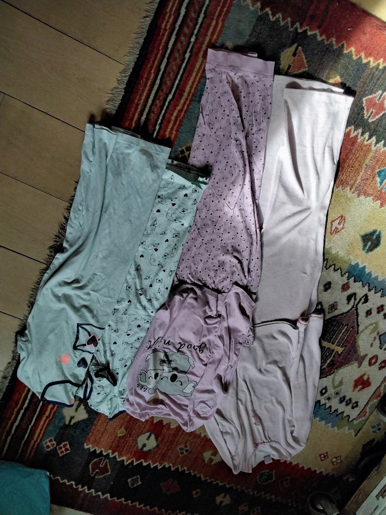 pyjama pakket maat 140/146, Nacht- of Onderkleding, Gebruikt, Meisje, Diverse merken
