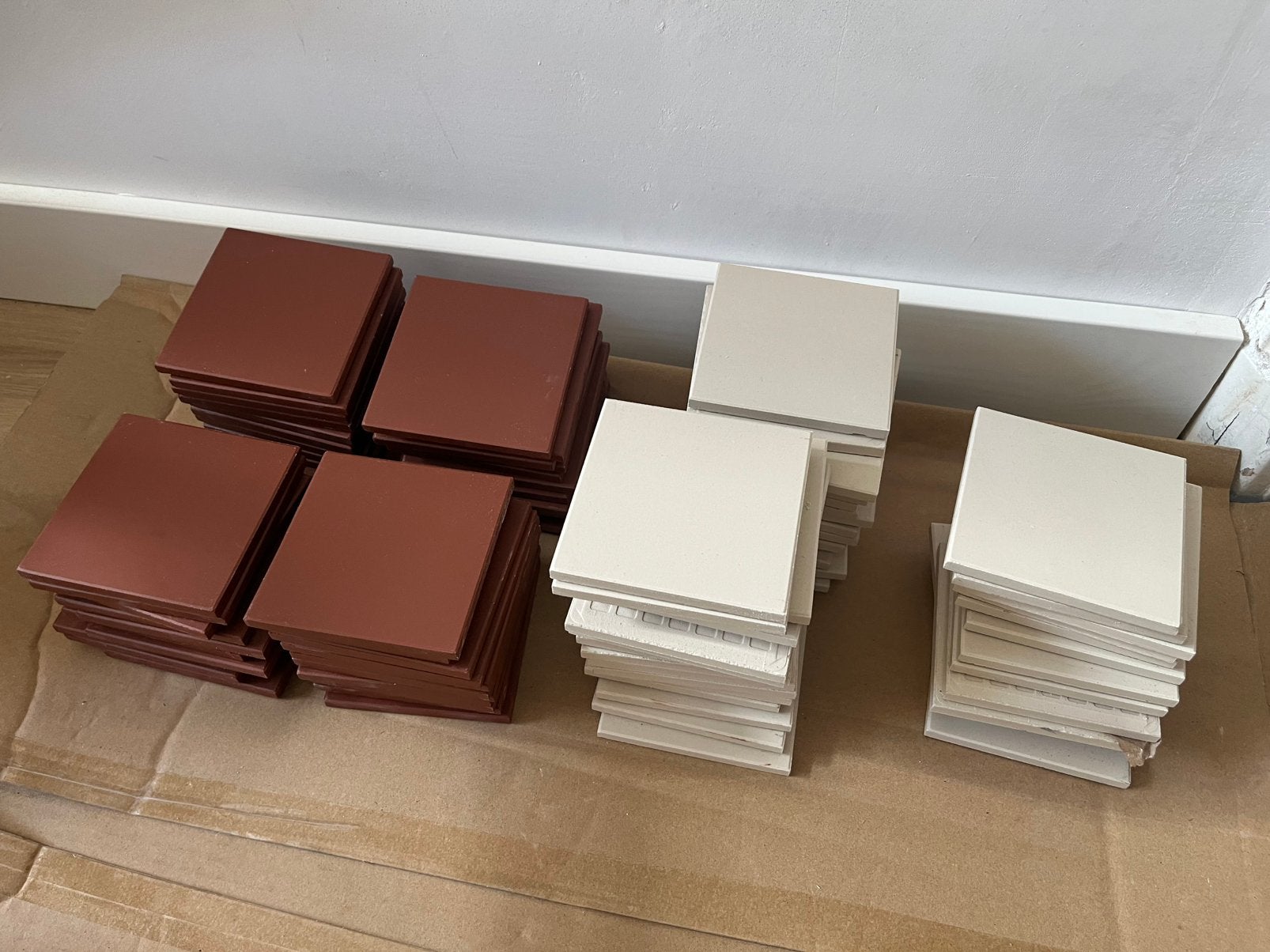 Winckelmans red and white tiles, Doe-het-zelf en Verbouw, Ophalen, Overige materialen, Nieuw, Minder dan 20 cm