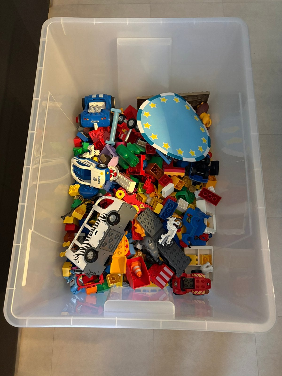 Grote bak Duplo, diverse sets, Ophalen, Zo goed als nieuw, Duplo