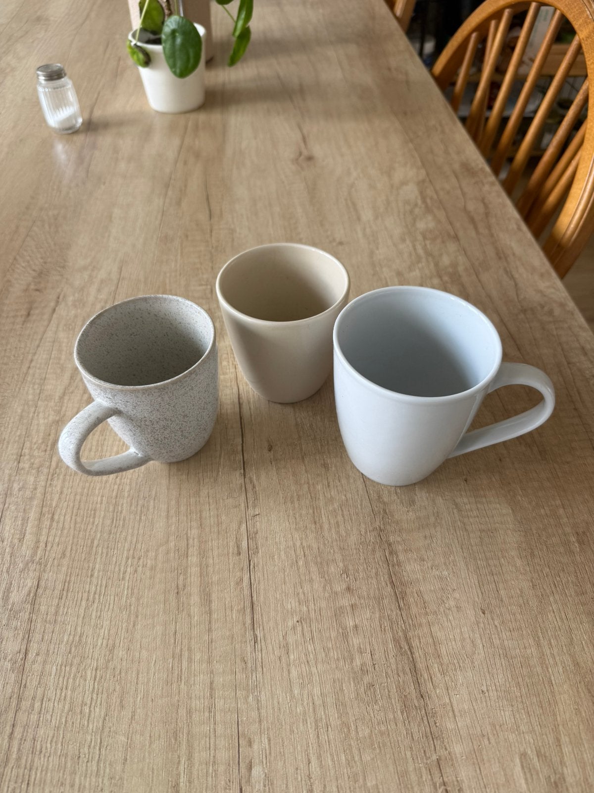 3 ceramic cups, Ophalen, Gebruikt, Keramiek, Overige stijlen