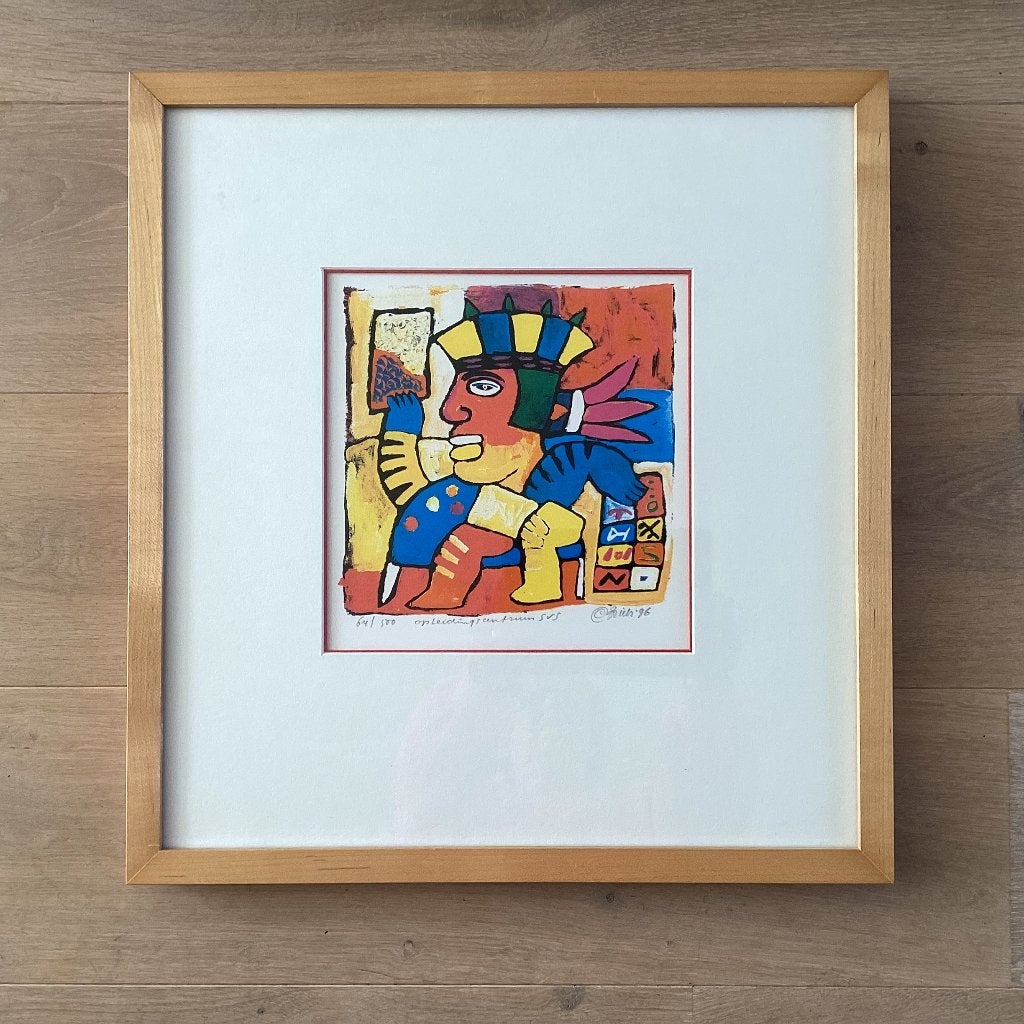Zeefdruk van Clemens Briels., Ingelijst, Ophalen of Verzenden