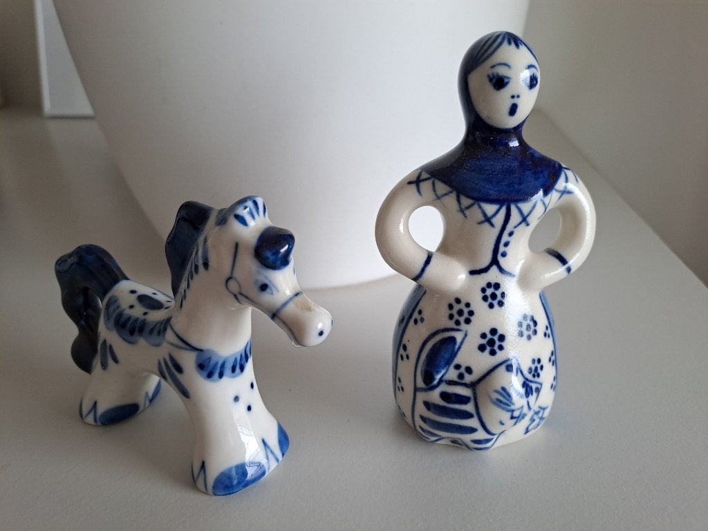 beeldjes Gzhel, Ophalen of Verzenden
