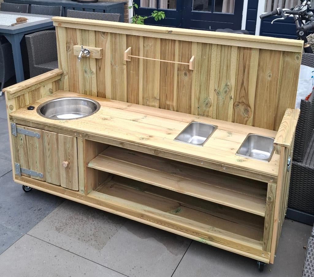 Speelkeuken voor buiten, Kinderen en Baby's, Ophalen, Nieuw, Hout, Speelkeuken
