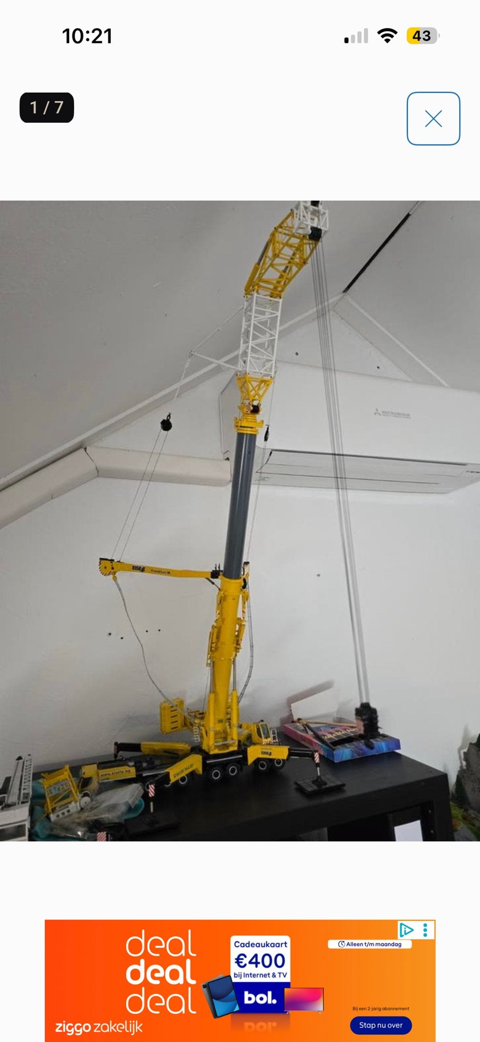 Handleiding Liebherr LTM 11200 Kraan - Gedetailleerd Model, Overige merken, Gebruikt, Ophalen of Verzenden, Groter dan 1:32