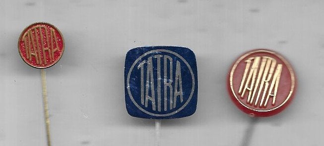 TATRA AUTO SPELDEN 3 VERSCHILLENDE, Ophalen of Verzenden, Gebruikt, Transport, Speldje of Pin