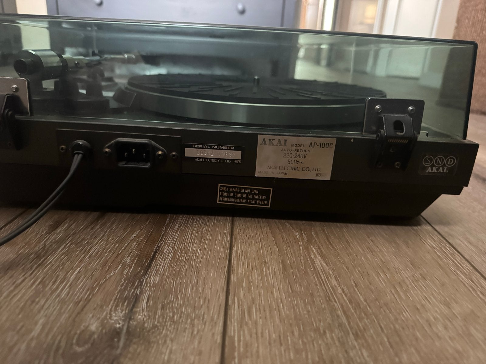 Akai AP-100C Platenspeler - Vintage Automatische Return, Ophalen, Gebruikt, Automatisch, Platenspeler