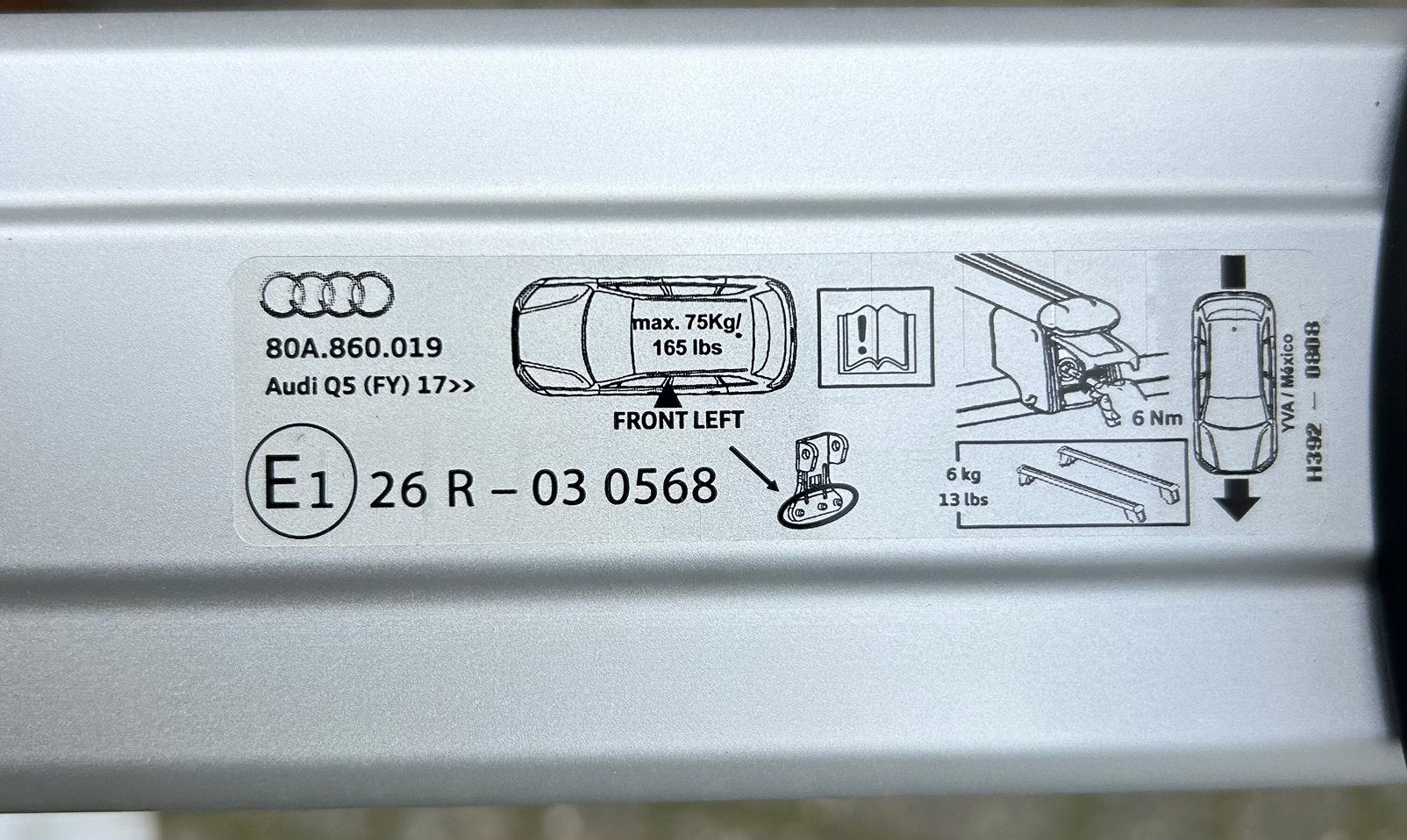 Audi Q5 Dakdragerset 80A.860.019 Origineel en ongebruikt, Ophalen, Nieuw