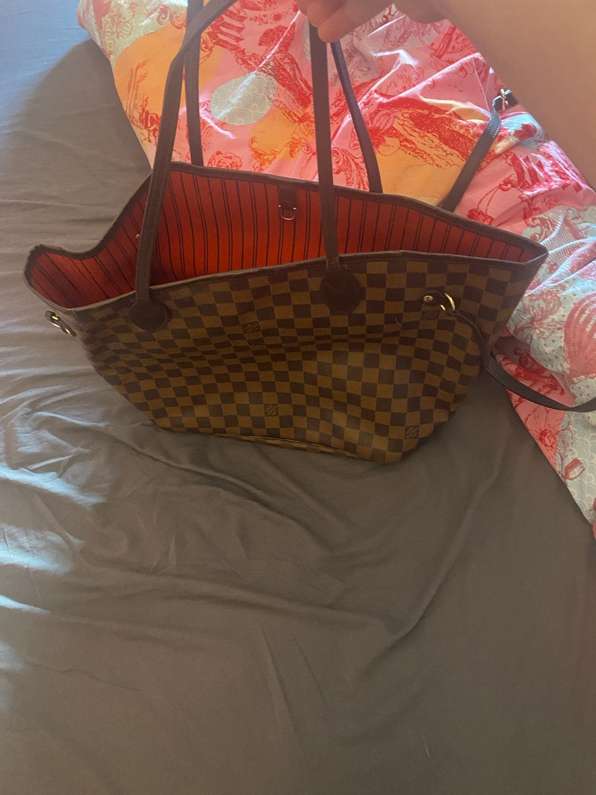 Louis Vuitton Neverfull GM, Ophalen of Verzenden, Zo goed als nieuw, Bruin, Shopper