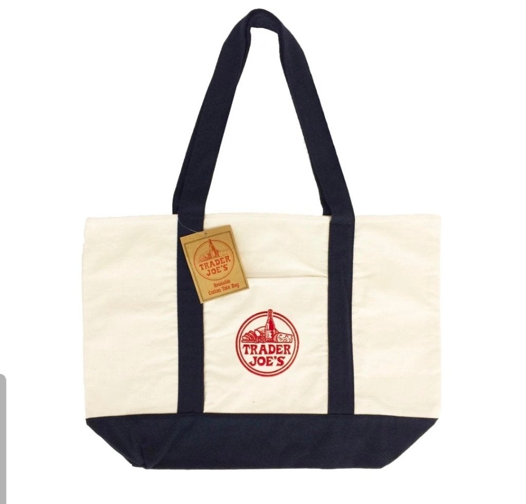 Trader Joe's totebag, Ophalen of Verzenden, Nieuw, Wit, Shopper