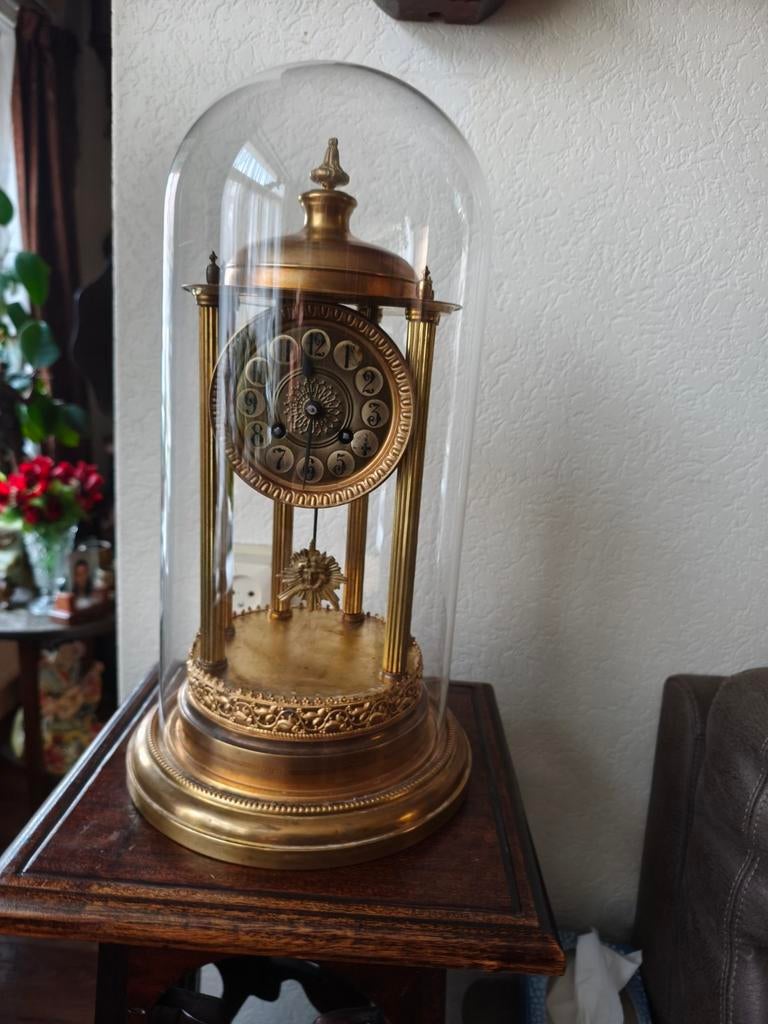 Franse pendules onder glazen stolp, Antiek en Kunst, Antiek | Klokken, Ophalen
