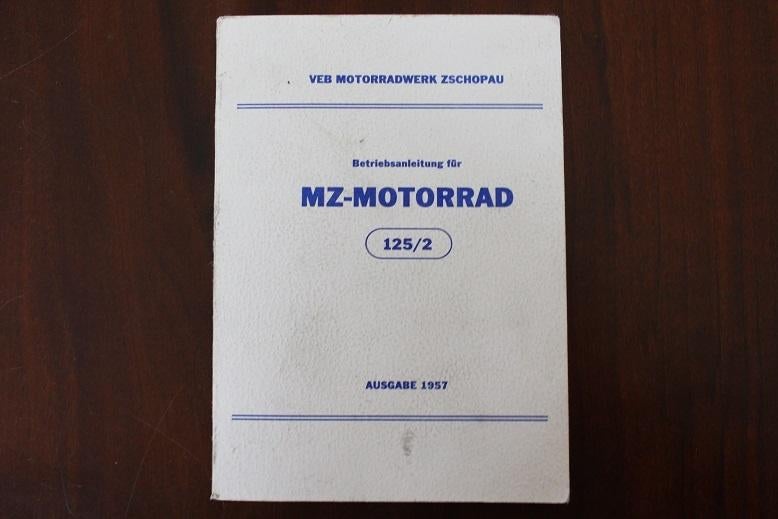 MZ 125/2 1957 motorrad betriebs anleitung, Ophalen of Verzenden, Overige merken