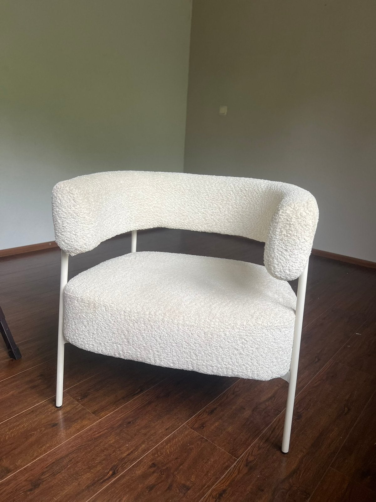 Kwantum boucle stoel, Ophalen, Zo goed als nieuw, 50 tot 75 cm