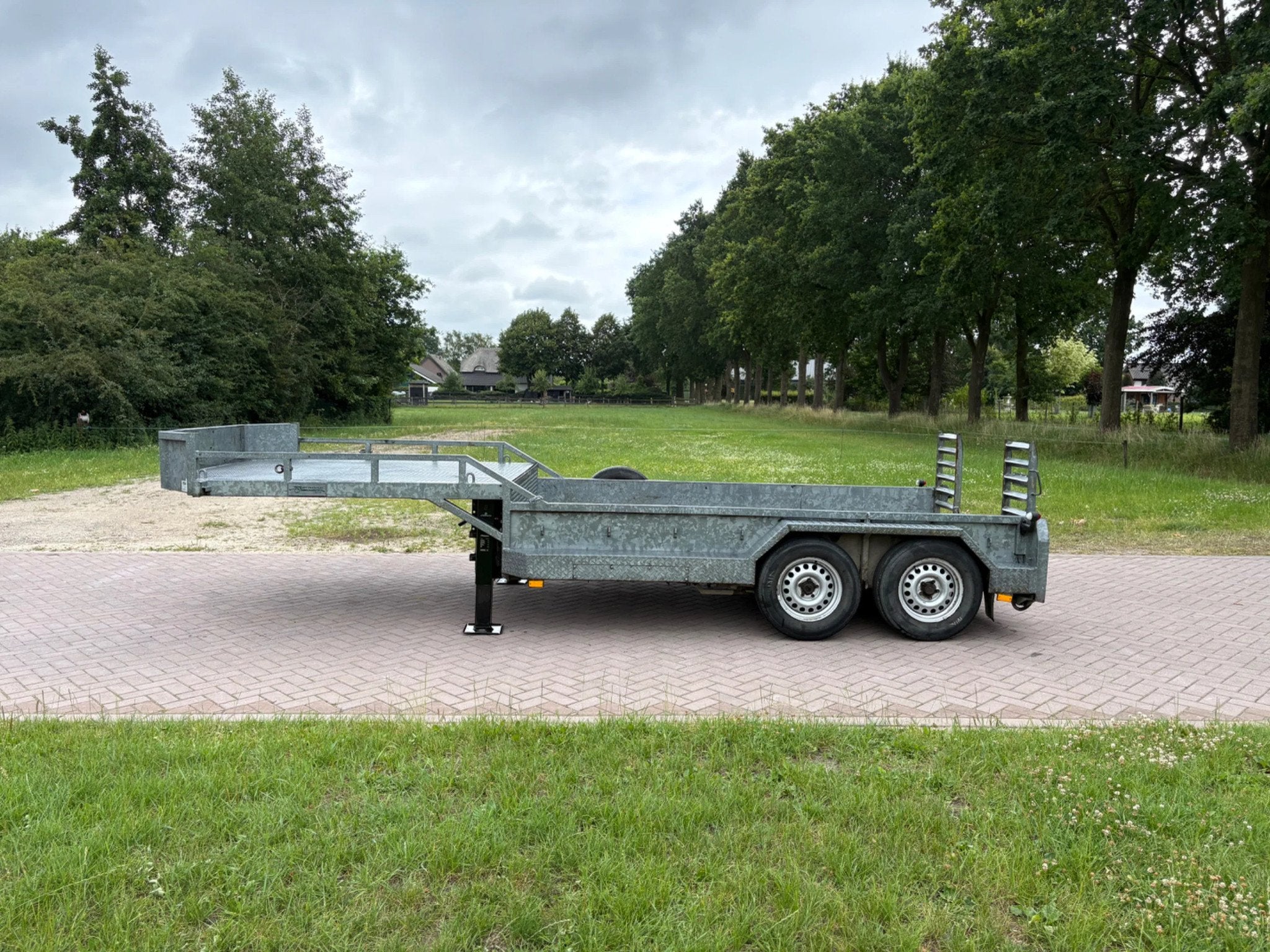 VELDHUIZEN Be oplegger kuip dieplader 5.200 KG (bj 2008), Overige brandstoffen, Origineel Nederlands, Bedrijf, Aanhangers en Opleggers
