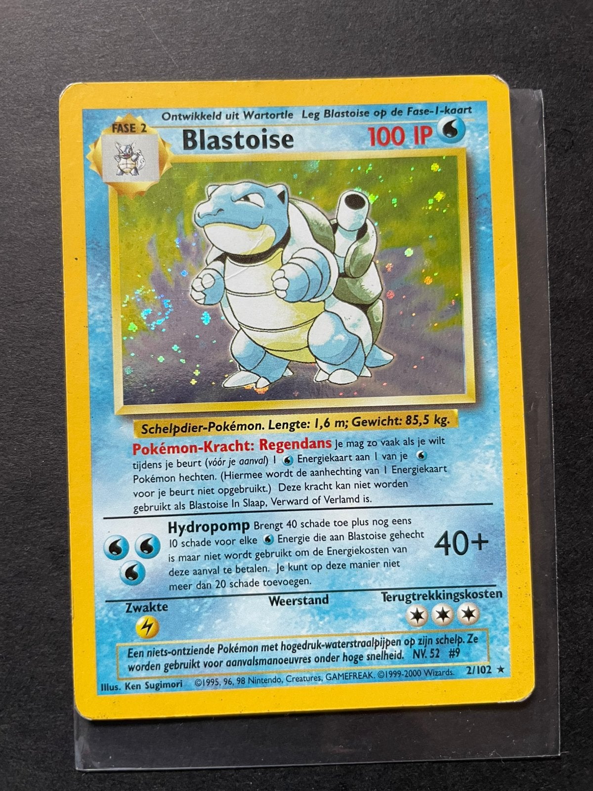 2 blastoise pokemon kaart, Ophalen of Verzenden, Gebruikt