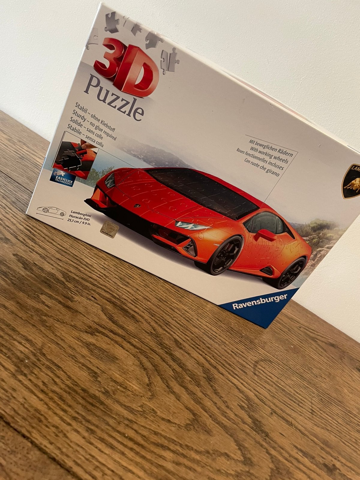 3D lamborghini puzzel, Ophalen of Verzenden, Zo goed als nieuw, Auto, Overige merken