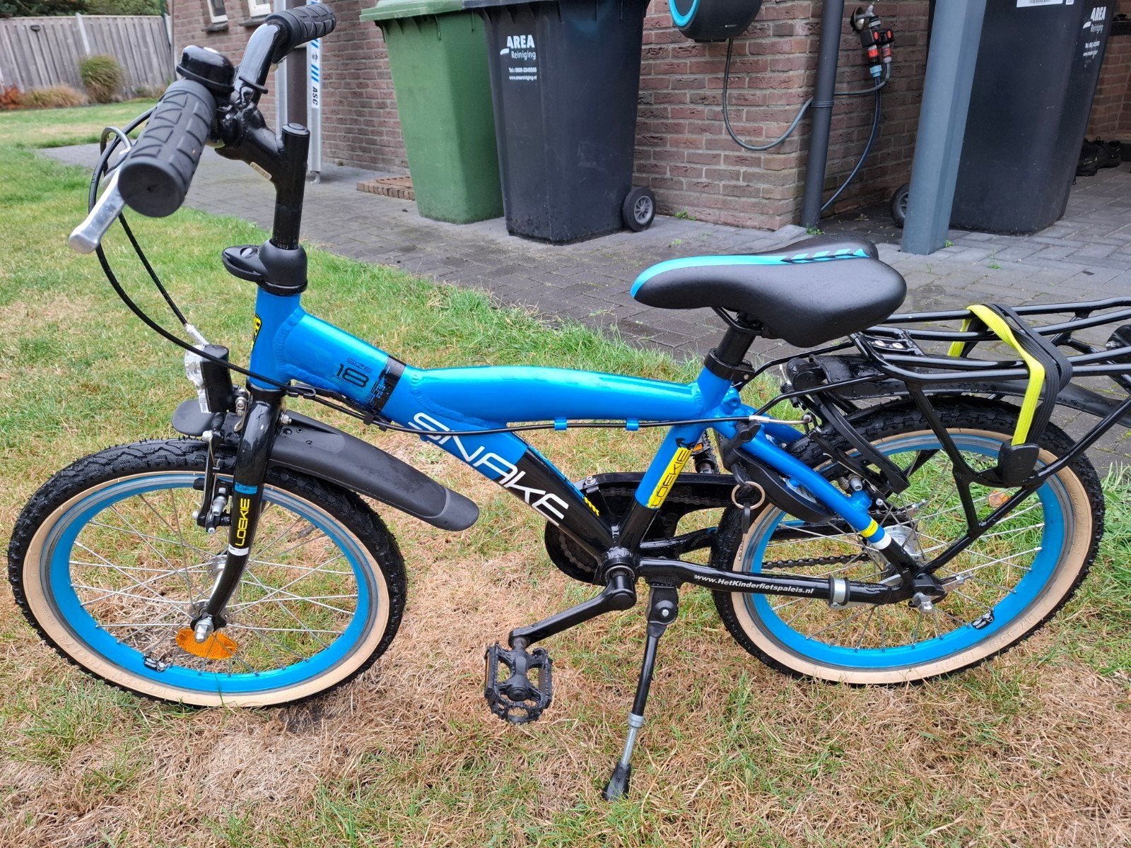 Loekie Snake Kinderfiets - 18 inch - Nieuwstaat, Ophalen, Zo goed als nieuw, 16 tot 20 inch, Loekie Snake