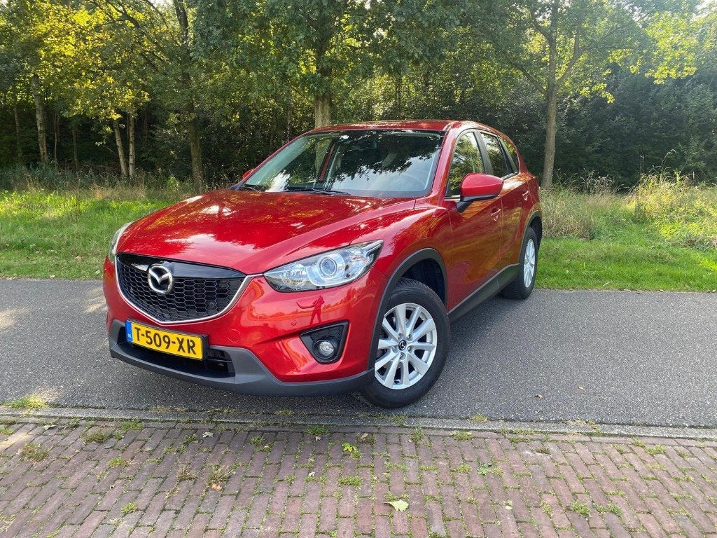 Mazda CX-5 2.0, 2014, Rood, Auto Airco, Navi Lmv 17inch, Voorwielaandrijving, 1998 cc, Stof, 4 cilinders