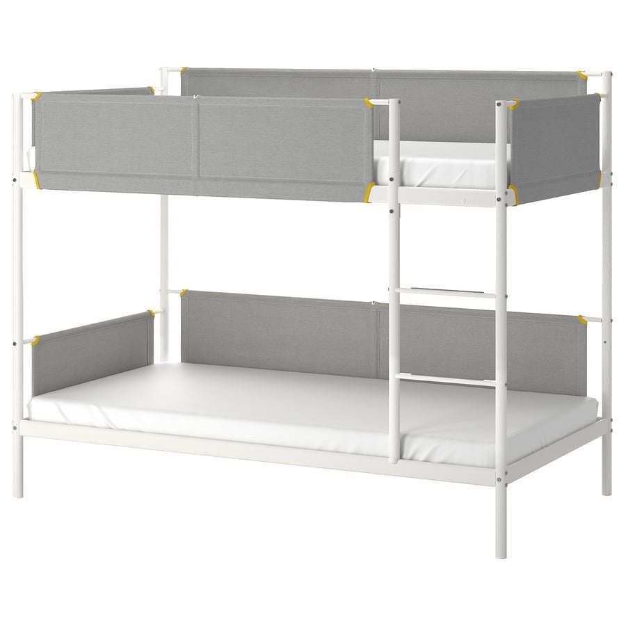 Stapelbed ikea Vitval - Zo goed als nieuw, Ophalen, 90 cm, 160 tot 180 cm, Tweepersoons