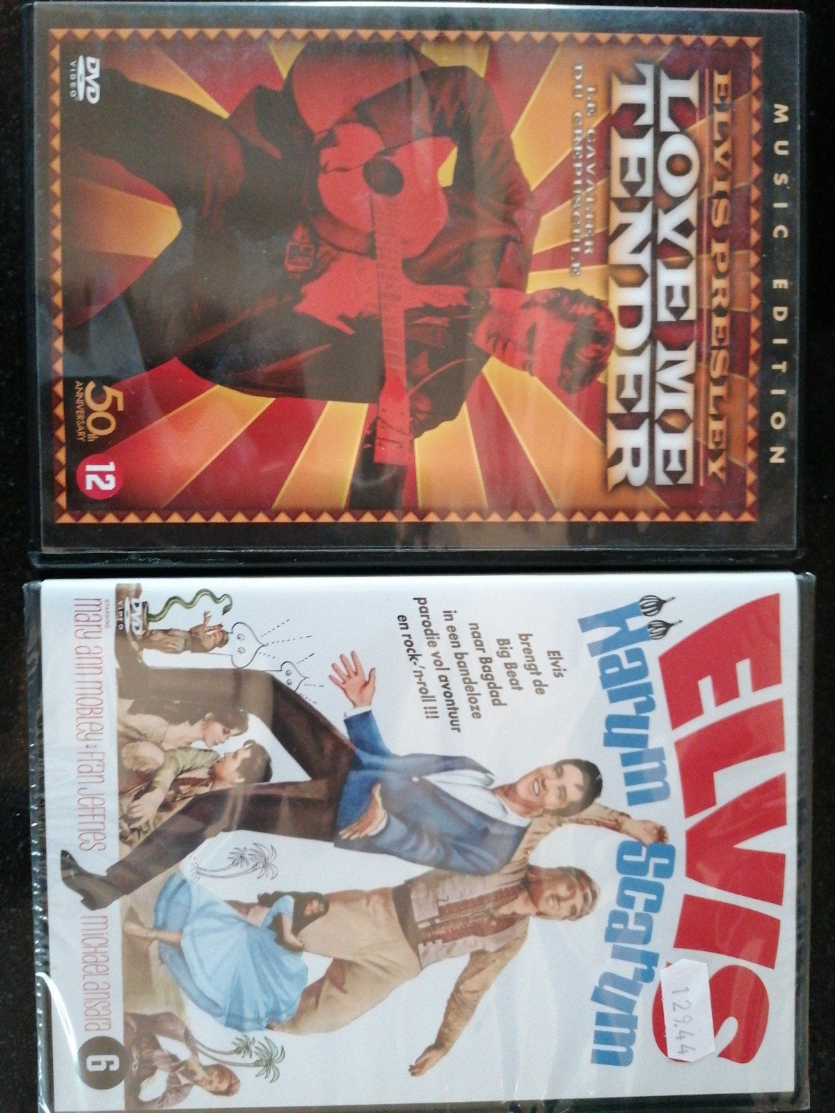 Elvis Presley DVD's: Love Me Tender & Harum Scarum, Engels, Speciale editie, Nederlands, Ophalen of Verzenden