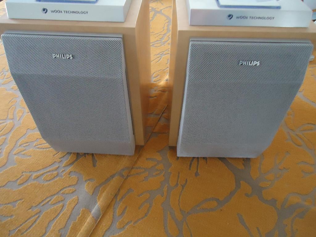 Philips Woox Technologie luidsprekers FWB-MC70/01 nieuwstaat, Audio, Tv en Foto, Luidsprekers, Philips, Verzenden, Zo goed als nieuw