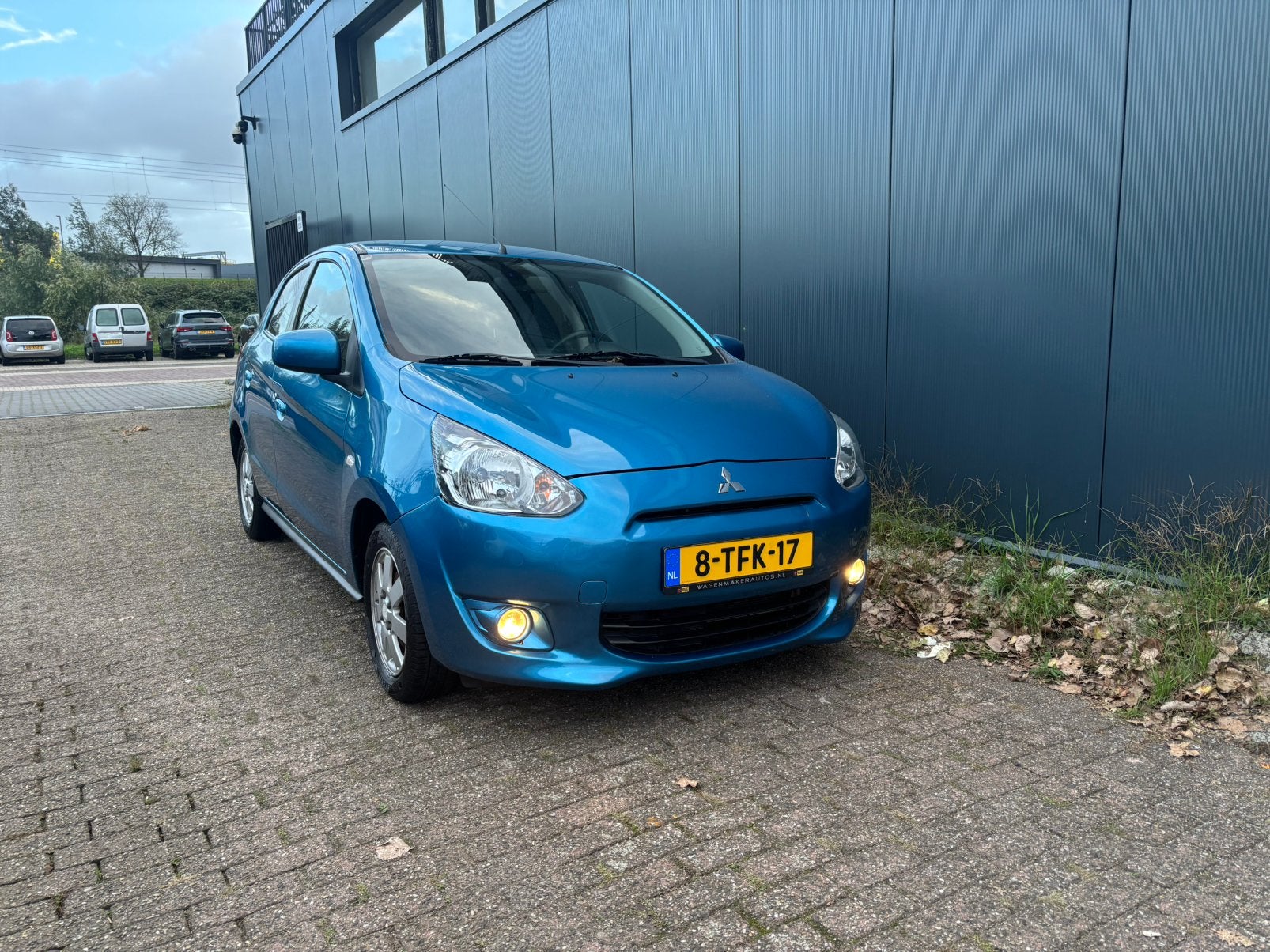 Mitsubishi Space Star 1.0 MPI keyles Nap Apk org NL, Auto's, Voorwielaandrijving, Stof, Zwart, Blauw