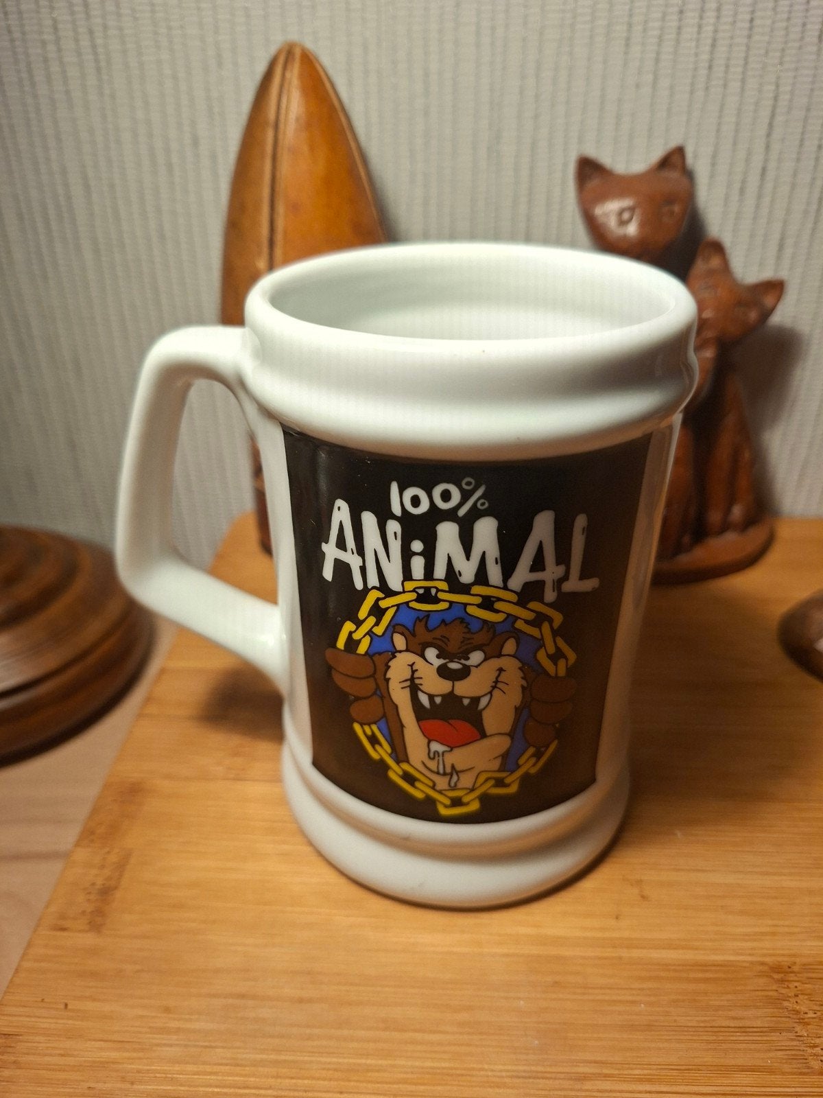 Vintage Taz 100% Animal Mok - Warner Bros. 1995, Verzamelen, Ophalen of Verzenden, Gebruikt, Tv, Gebruiksvoorwerp