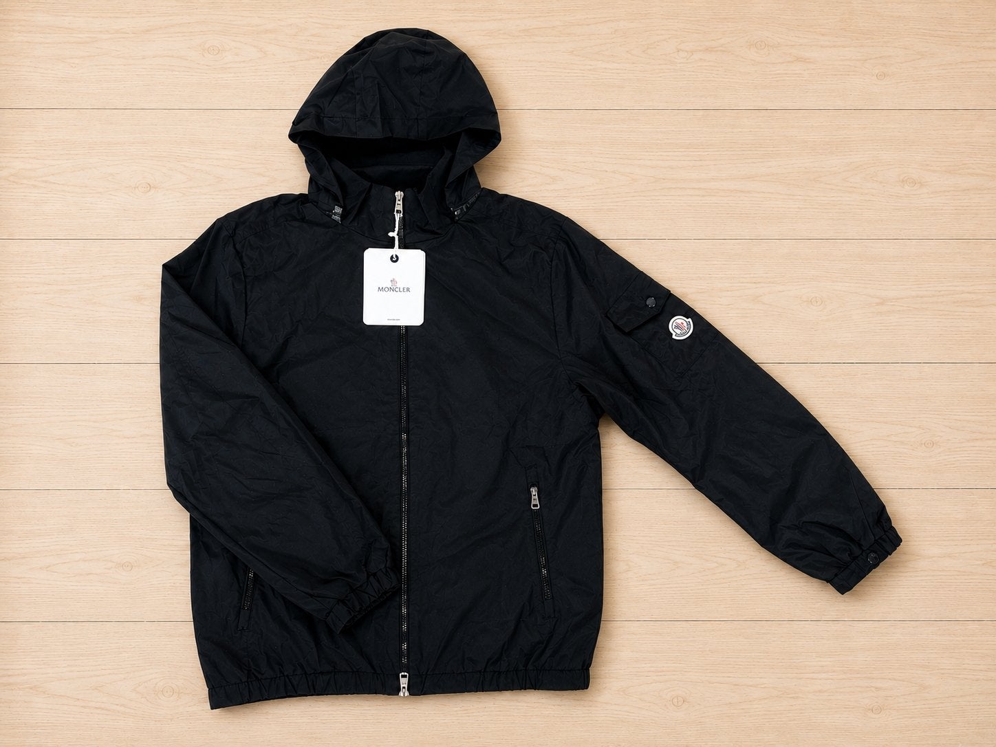Windbreaker (nieuw van moncler), Kleding | Heren, Jassen | Zomer, Ophalen of Verzenden, Nieuw, Maat 52/54 (L), Zwart