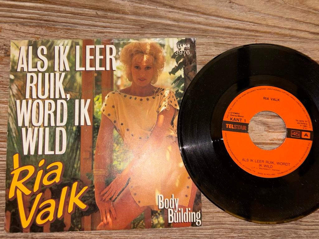 Ria Valk - Als Ik Leer Ruik, Word Ik Wild / Body Building, Ophalen of Verzenden, Gebruikt, Overige formaten, Levenslied of Smartlap