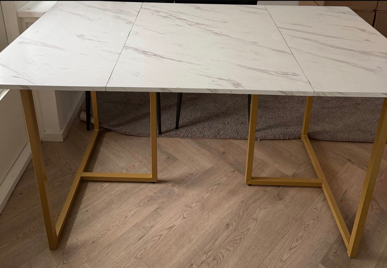 Eet tafel 4 persoons, Huis en Inrichting, 200 cm of meer, Zo goed als nieuw, Rechthoekig, 50 tot 100 cm