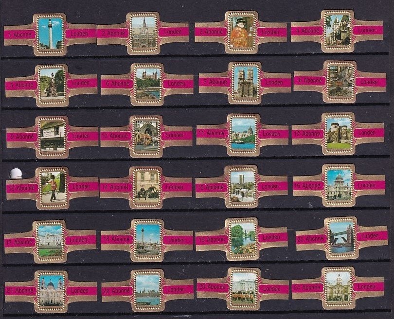 Abonne sigarenbanden 1 tm 24 Londen, Verzenden, Zo goed als nieuw, Sigarenbandjes