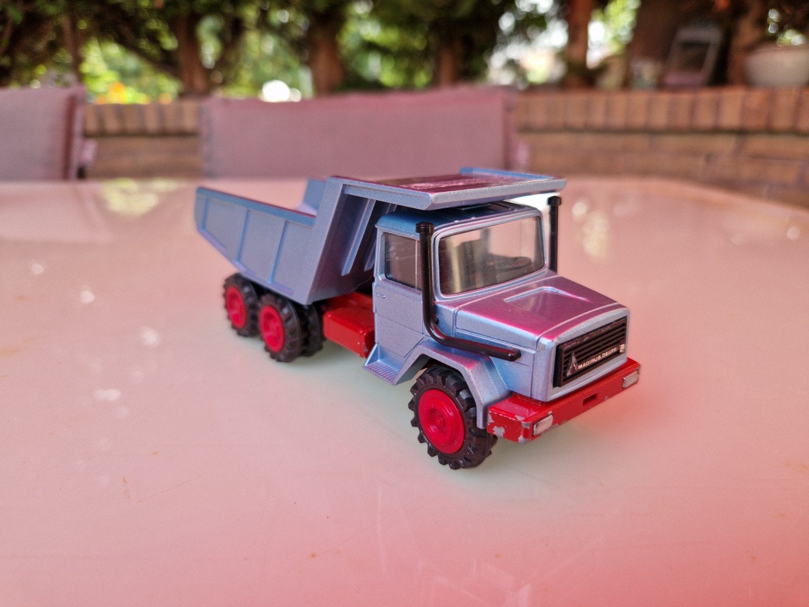 Magirus Deutz kiepwagen modelauto, Ophalen of Verzenden, Gebruikt