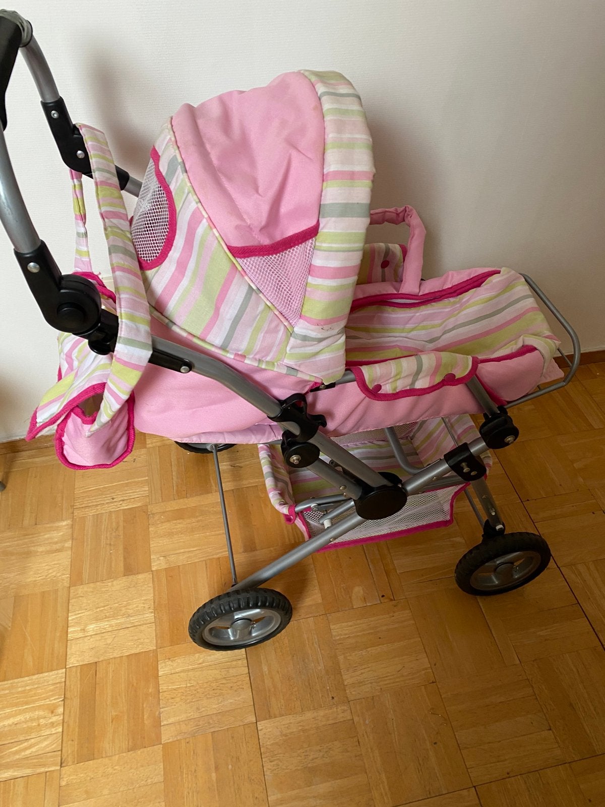 Poppen wieg poppenwagen, Ophalen of Verzenden, Babypop