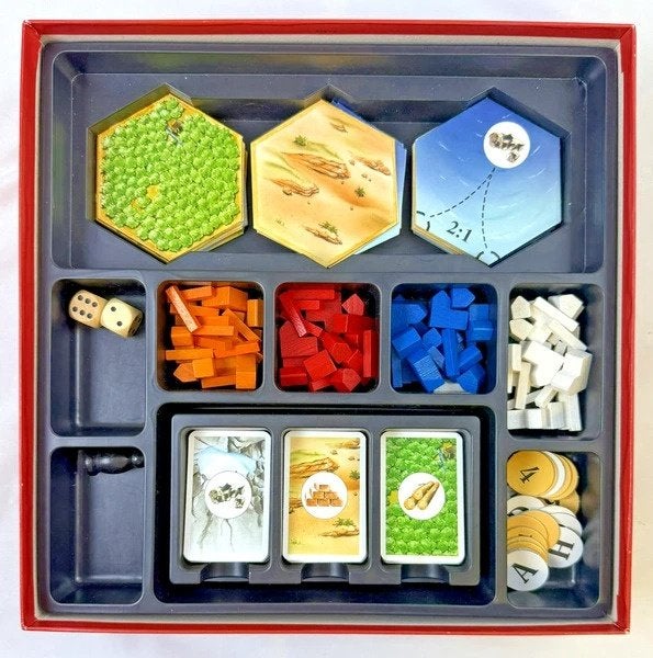 999 Games de kolonisten van Catan Basisspel hout compleet, Coolsingel 104, 3011 AG Rotterdam, Netherlands, Verzenden, Zo goed als nieuw