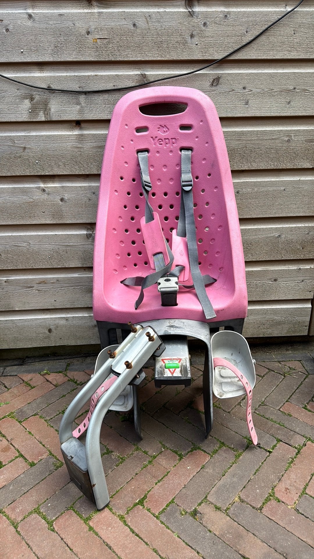 Yepp fietszitje achter, Ophalen, Achterzitje, 9 t/m 18 kg, Gebruikt