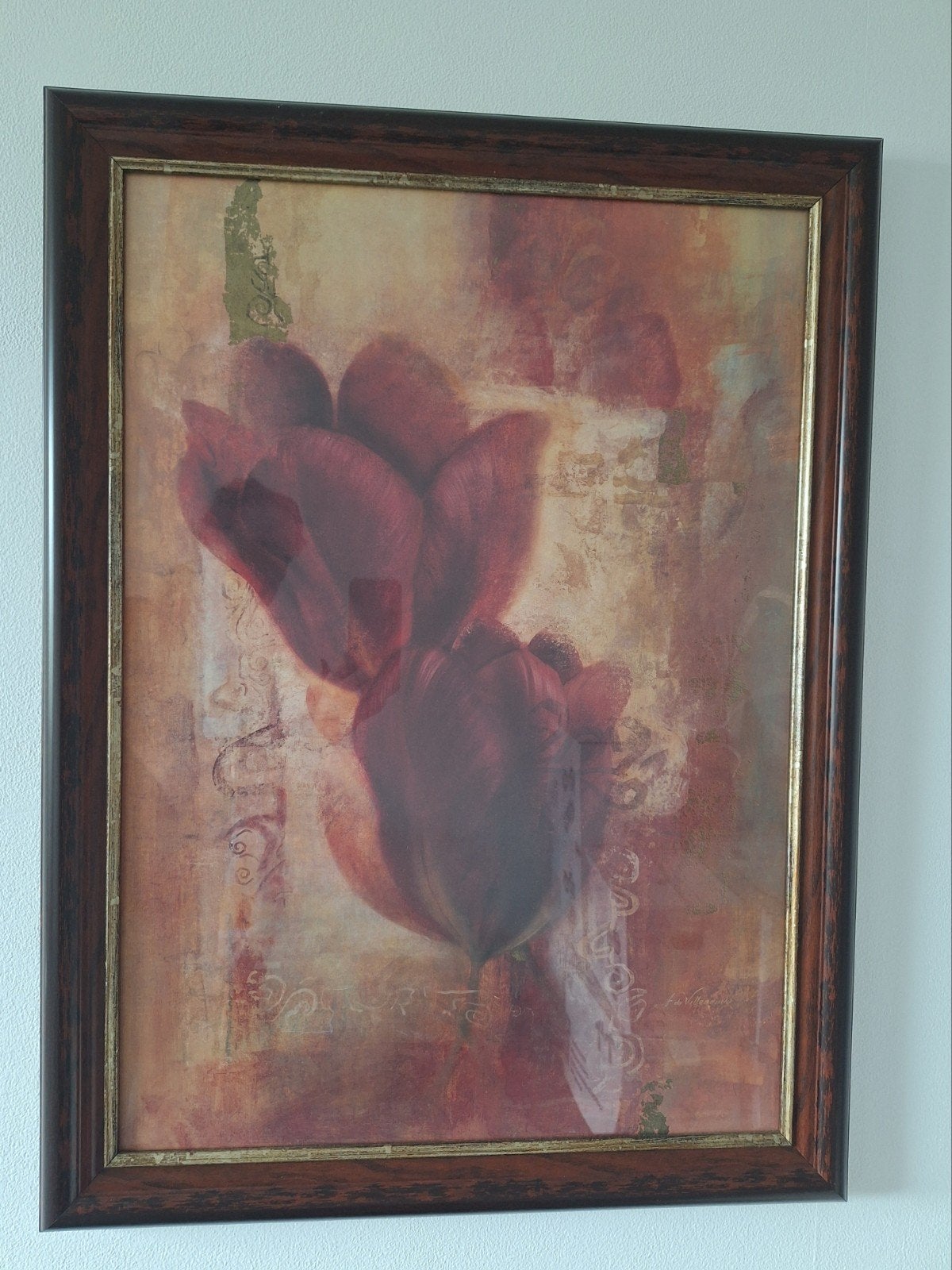 Schilderij met Rozen, Ophalen, Ingelijst, Bloemen