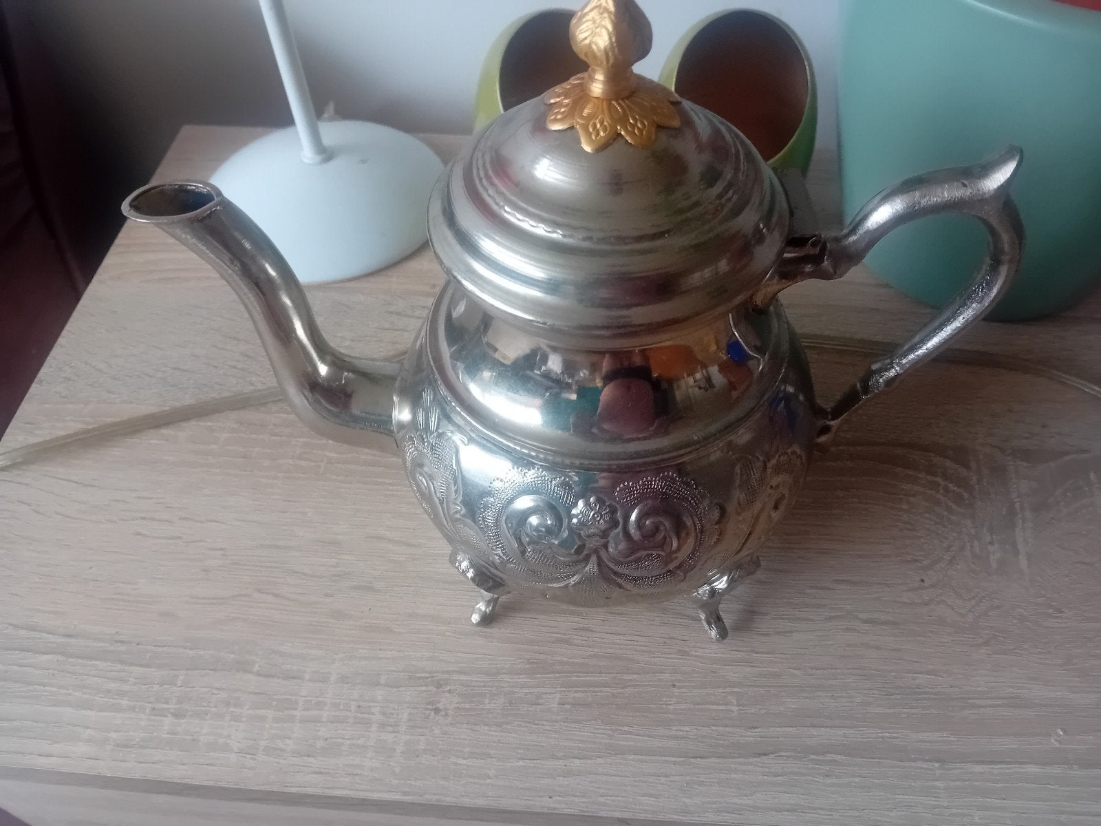 Marokkaanse theepot, Ophalen