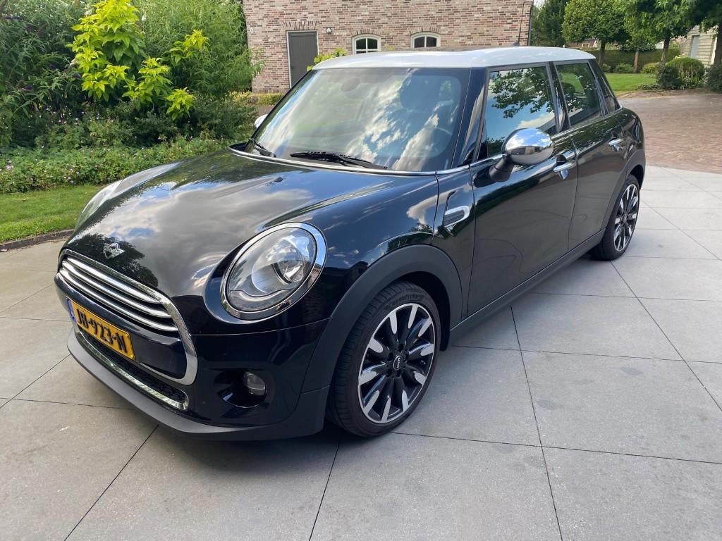 Mini 1.5 Cooper JWC zwart panorama, Auto's, Mini, 136 pk, Zwart, Leder en Stof, Origineel Nederlands