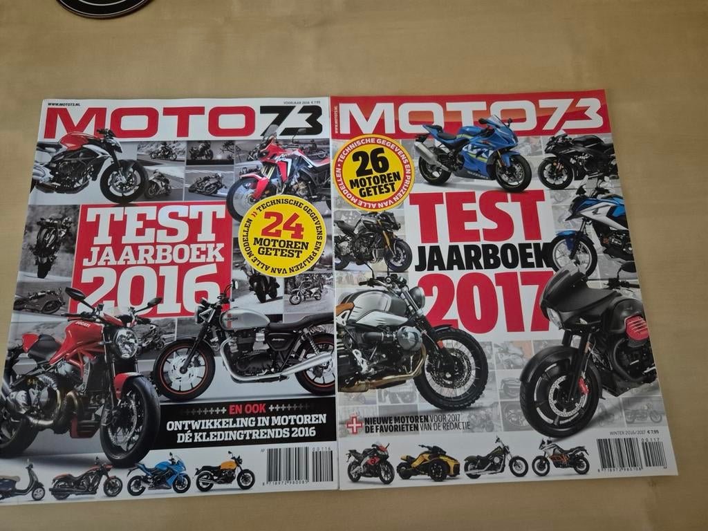 Moto 73 Test Jaarboek 2016 en 2017 - Goede staat, Ophalen of Verzenden, Gelezen