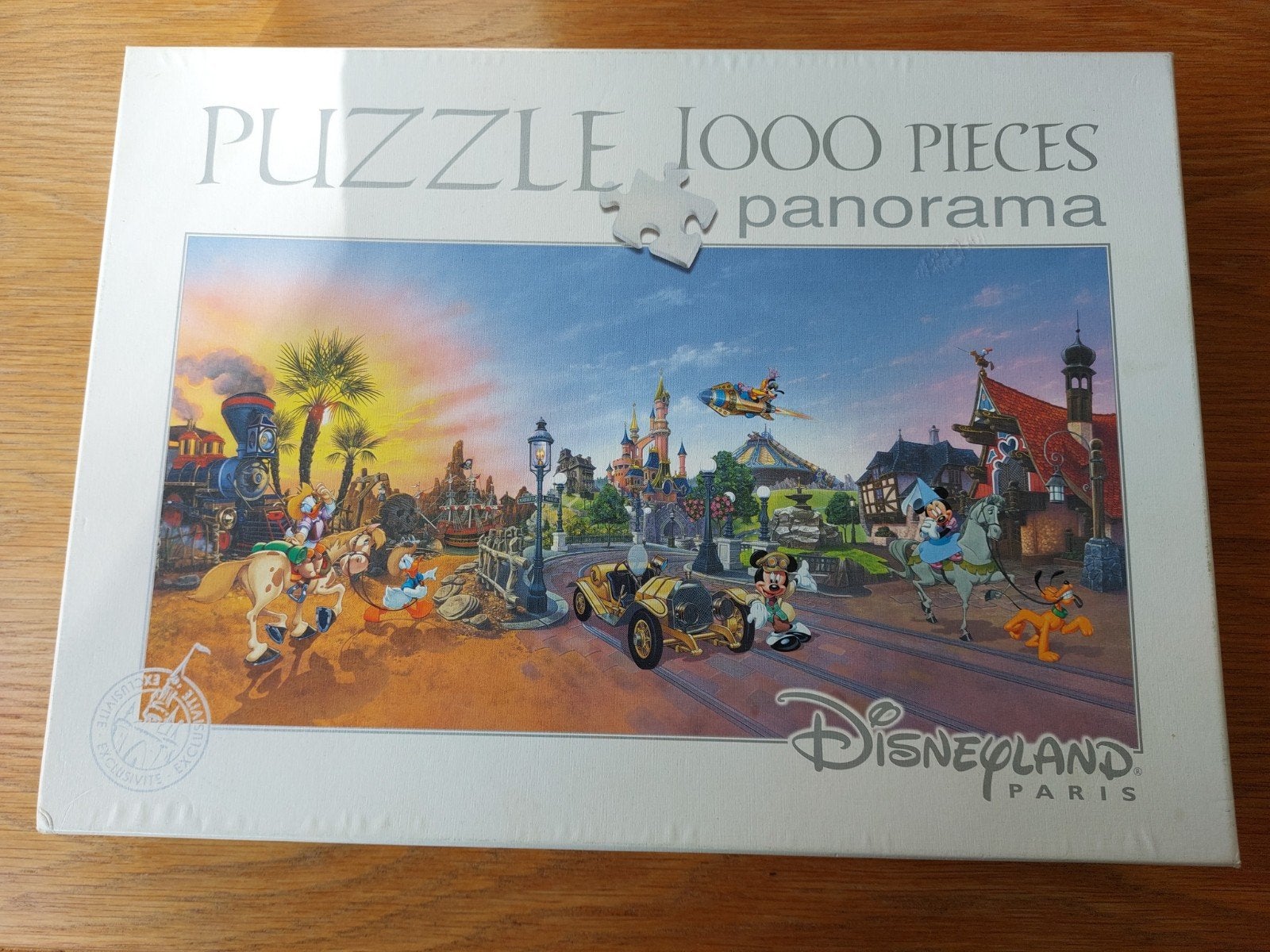 Disneyland Parijs Panorama Legpuzzel 1000 stukjes, Ophalen of Verzenden, 500 t/m 1500 stukjes, Zo goed als nieuw, Legpuzzel